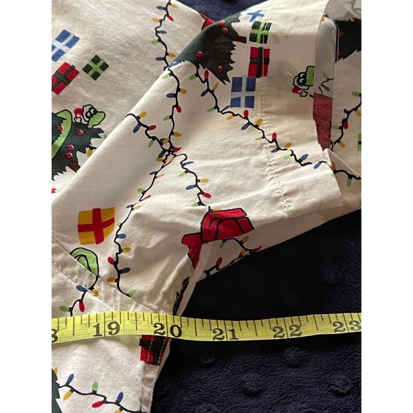 Men's American Rag Cartoon Christmas Tree Snake Shirt SZ S Cotton *READ - Picture 5 of 9